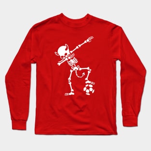 Dab Dabbing Rode Duivels / Diable Rouge soccer Long Sleeve T-Shirt